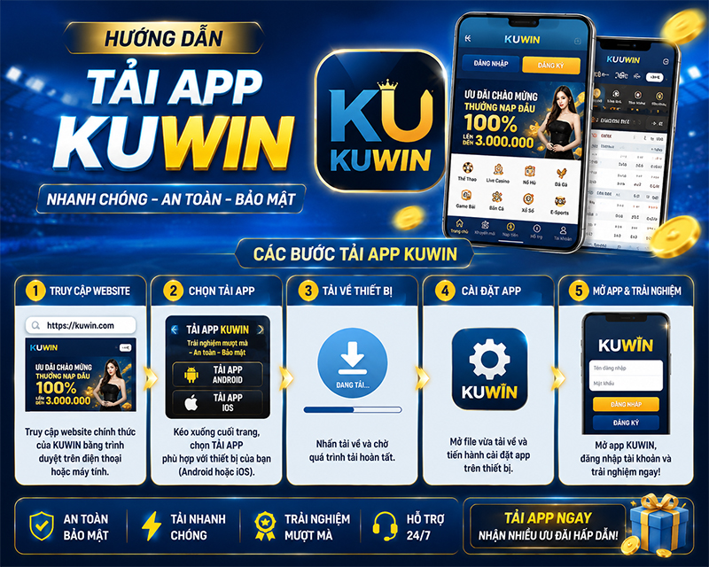 Hướng dẫn tải app Kuwin